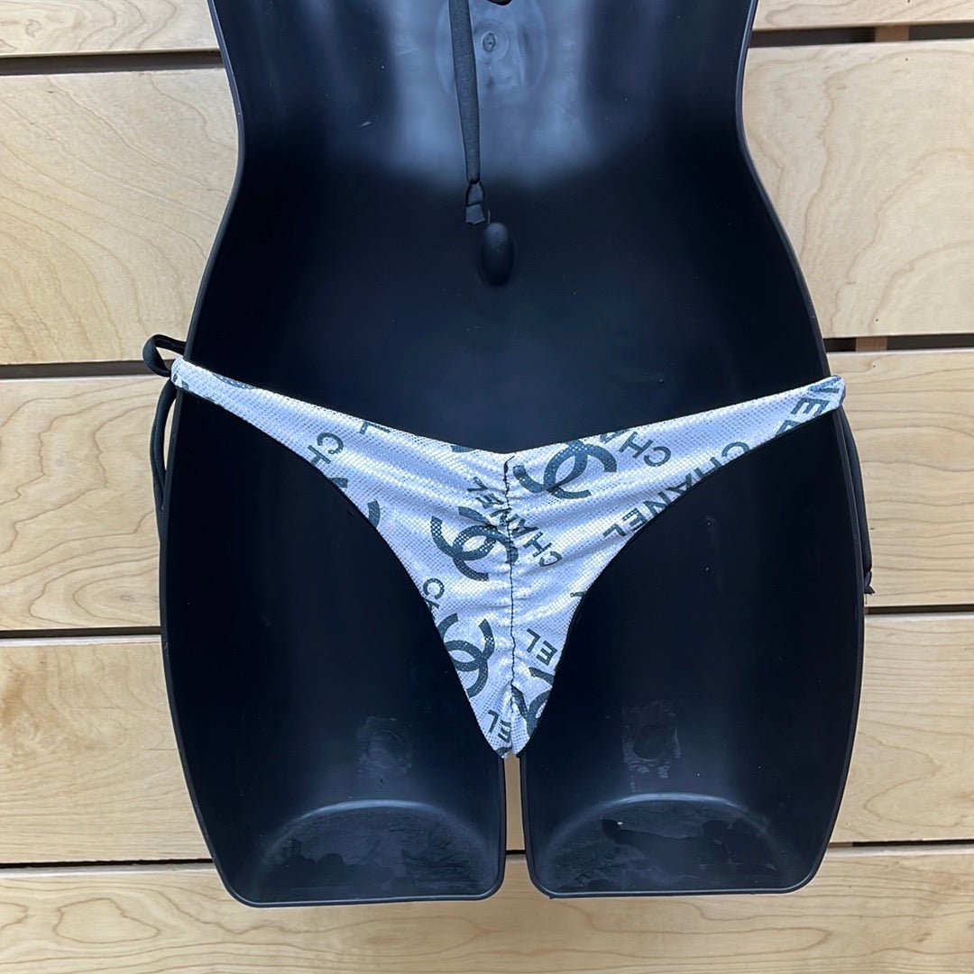 Demon Bikini – An Online Bikini Store in USA - Silver Cheeky // Tie Side Bottom - Bikini Bottom - 3