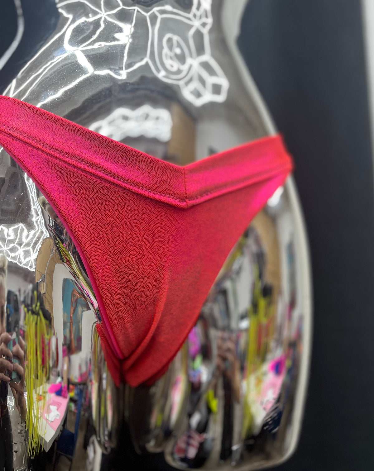 Sunset Glow // Thong Bottom - Bikini Front Closeup - Demon Bikini – An Online Bikini Store in USA