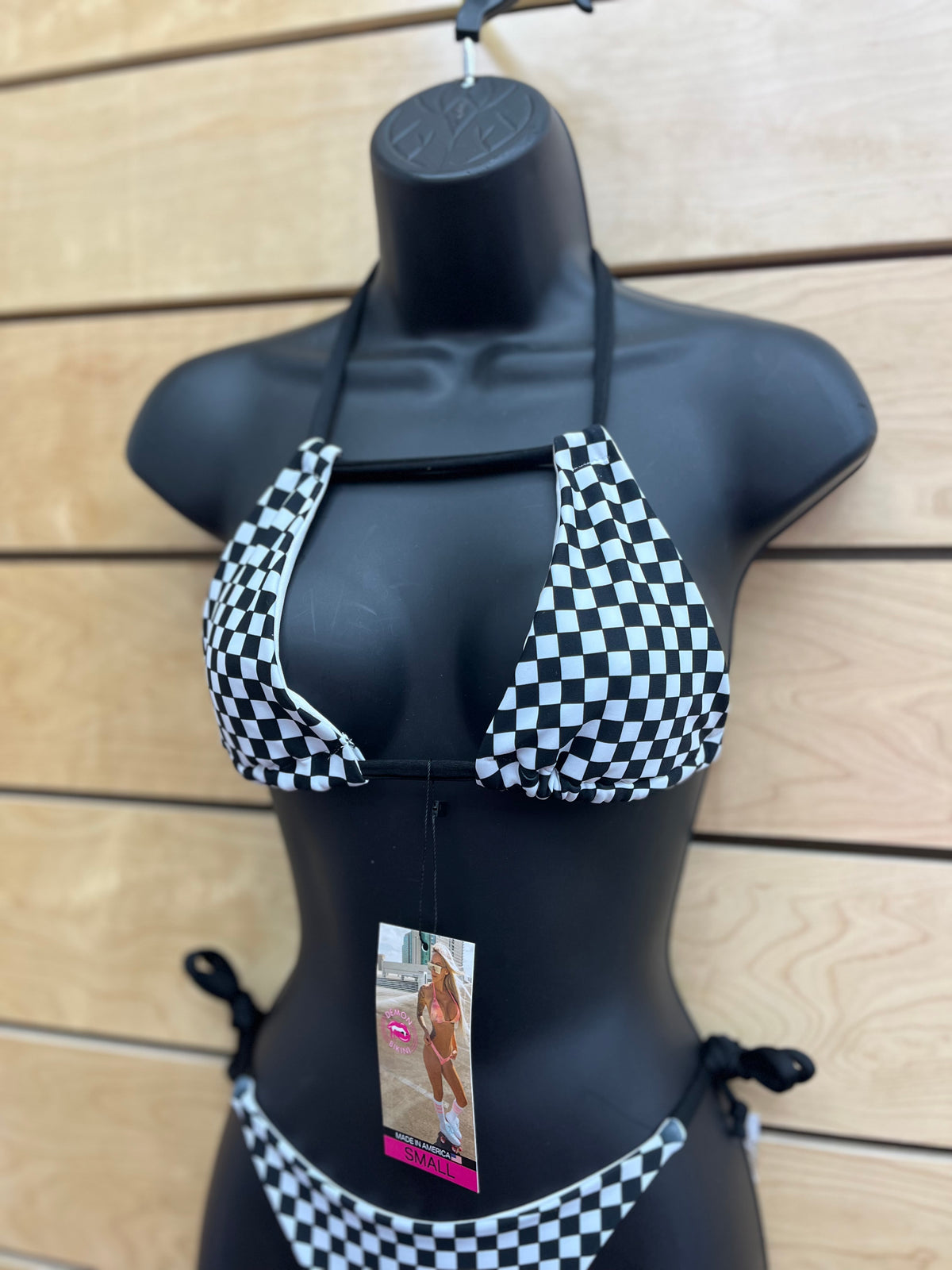 Demon Bikini – An Online Bikini Store in USA - Mini Checkered Rae // Top - Bikini Top - 1