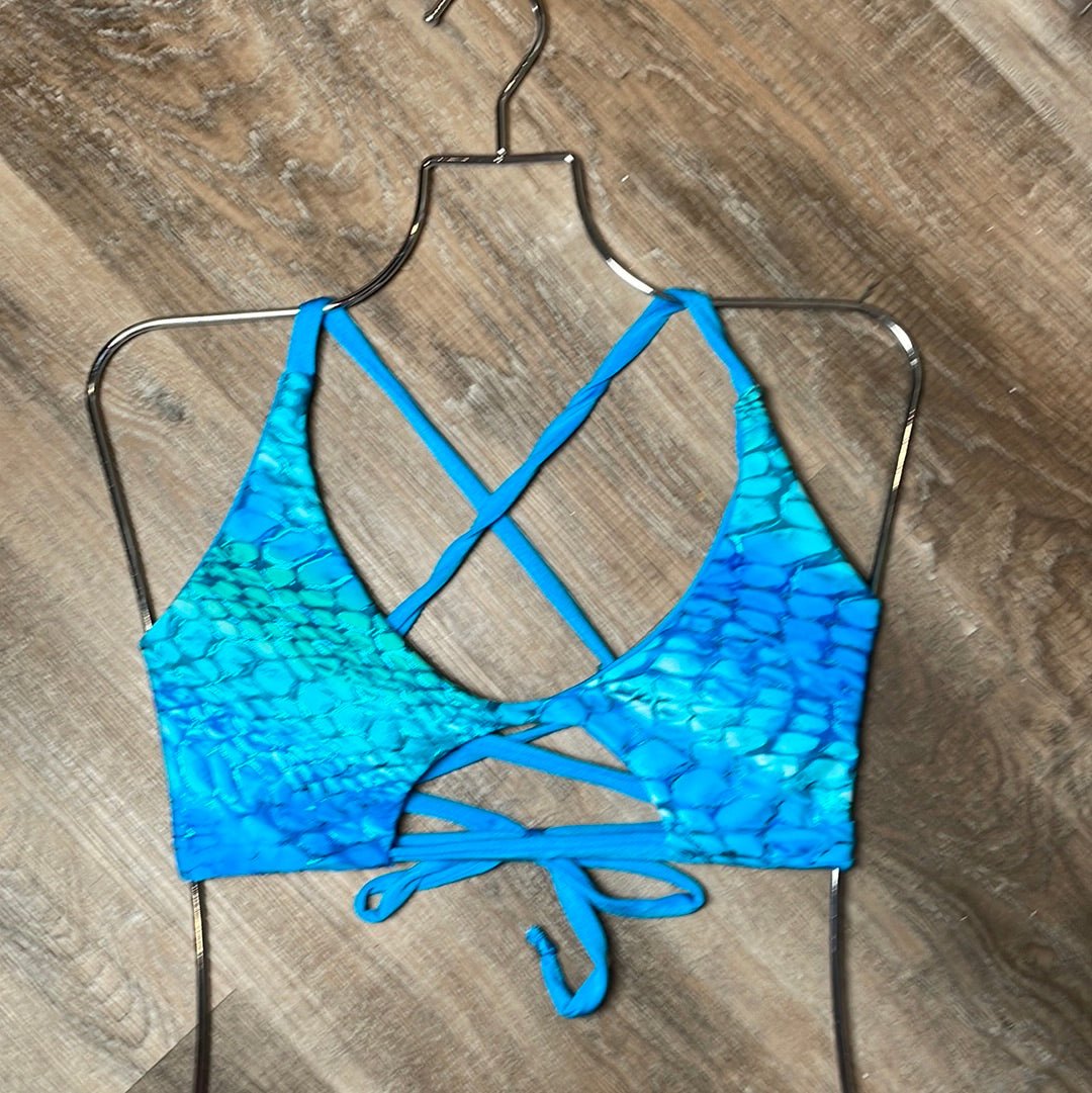 Demon Bikini – An Online Bikini Store in USA - Ocean Blues // Peekaboo Top - Bikini Top - 1