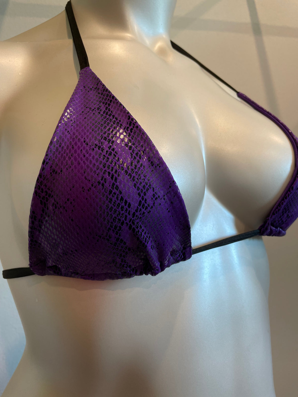 Demon Bikini – An Online Bikini Store in USA - Purple Snake // Triangle Top - Bikini Top - 2