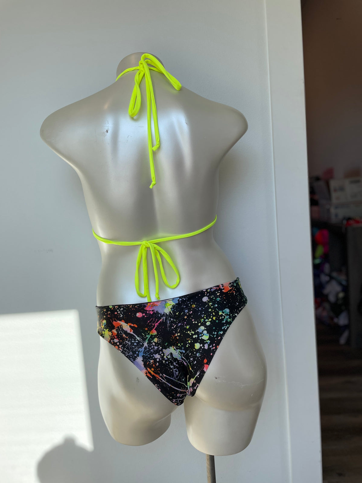 Demon Bikini – An Online Bikini Store in USA - Yellow Splat // Bottom - Bikini Bottom - 1