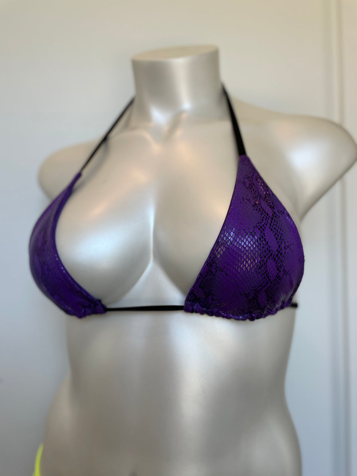 Demon Bikini – An Online Bikini Store in USA - Purple Snake // Triangle Top - Bikini Top - 1