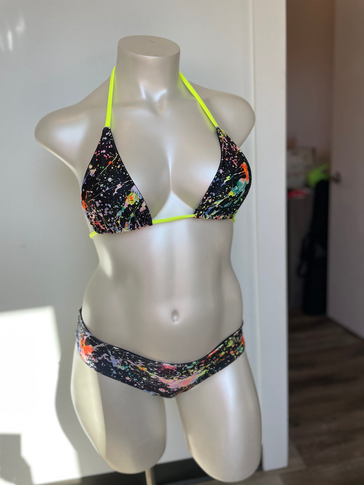 Demon Bikini – An Online Bikini Store in USA - Yellow Splat // Top - Bikini Top - 2