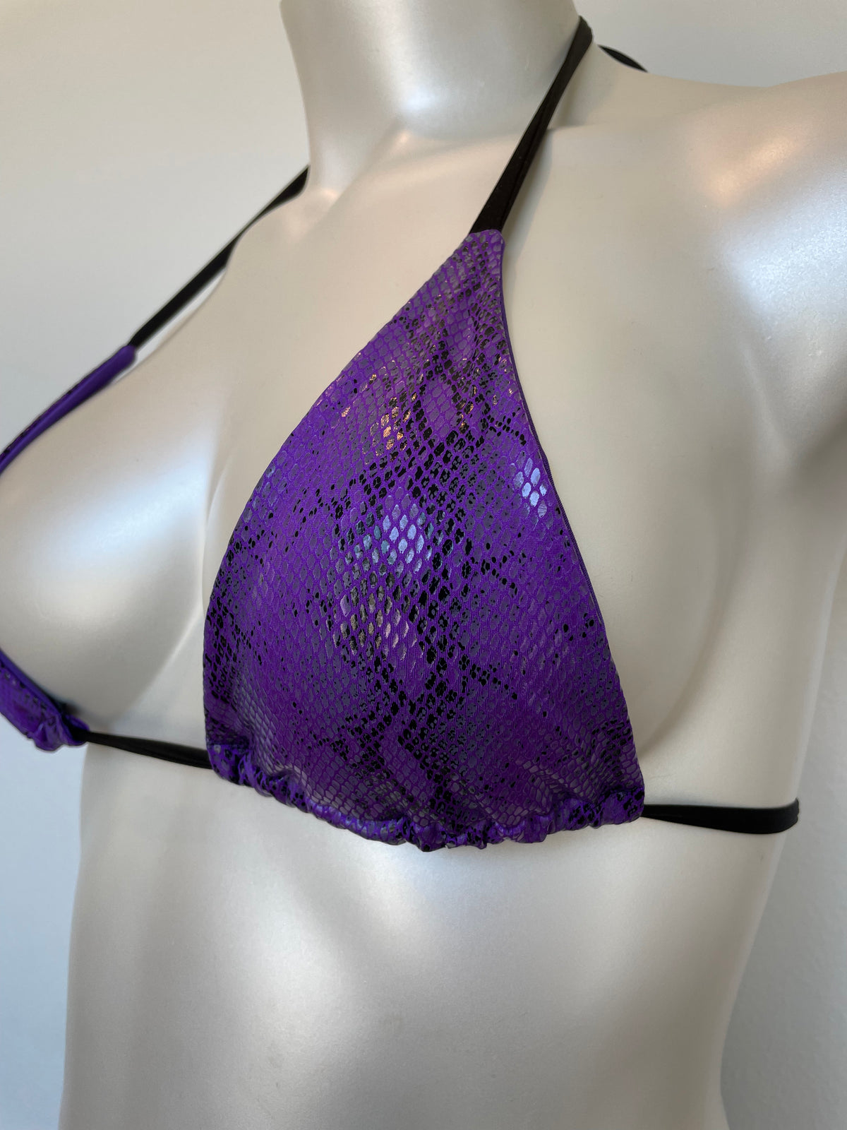 Demon Bikini – An Online Bikini Store in USA - Purple Snake // Triangle Top - Bikini Top - 3