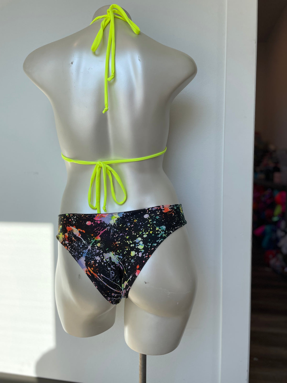 Demon Bikini – An Online Bikini Store in USA - Yellow Splat // Bottom - Bikini Bottom - 3